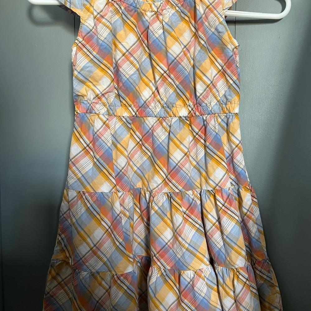 Gymboree Yellow and Orange Pleated Tiered Sundress